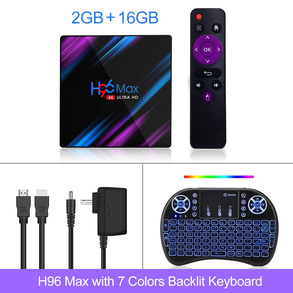 Box Android TV Smart 4K | Purple Rain Design