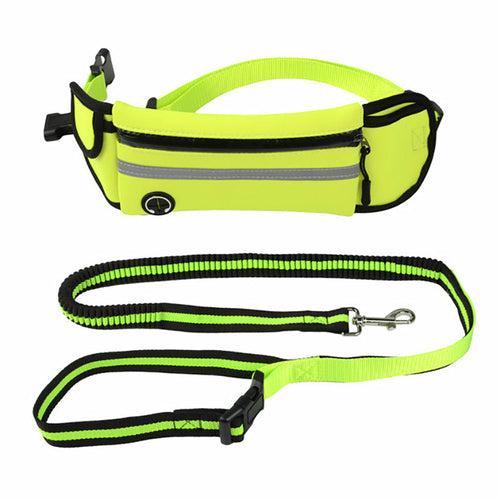 Sac banane pour chien – Imperméable avec laisse intégrée réfléchissante