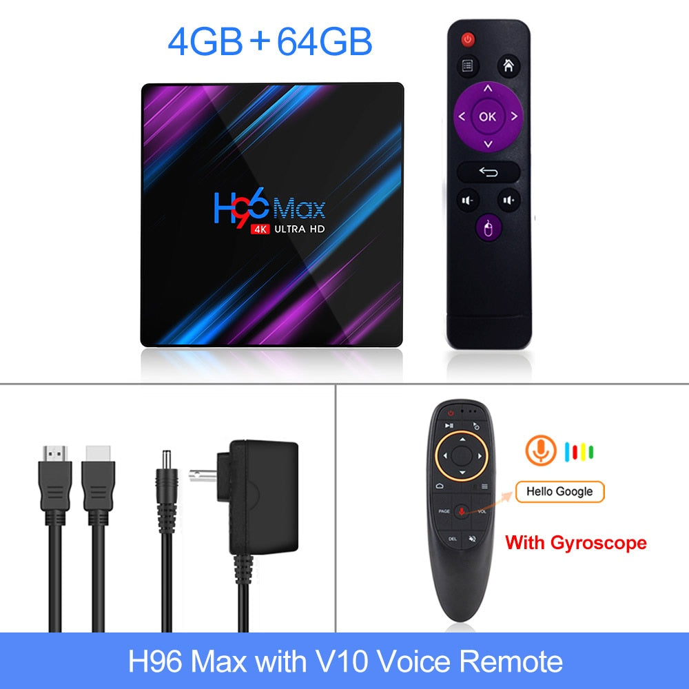 Box Android TV Smart 4K | Purple Rain Design